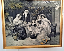 Ancien tableau tisse d'occasion  Fournols