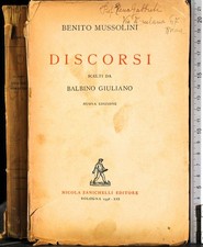 Discorsi. benito mussolini. usato  Ariccia