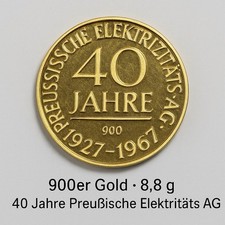 Goldmedaille 900er gold gebraucht kaufen  Borken