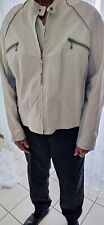 Herren lederjacke weiß gebraucht kaufen  Machern
