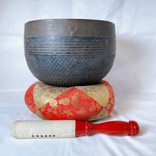 Usado, [Vídeo] 1966 Budista Japonês Orin Bell Genryu Bronze 12 polegadas Futon, Rin Stick comprar usado  Enviando para Brazil