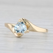 0.38ct aquamarine heart for sale  USA