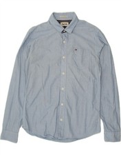Camisa masculina pequena azul algodão BO07 TOMMY Hilfiger comprar usado  Enviando para Brazil
