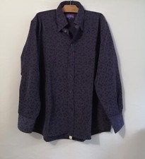 Chemise violette motifs d'occasion  Bourg-de-Thizy