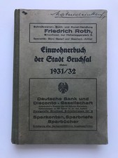 Einwohnerbuch stadt bruchsal gebraucht kaufen  Baden-Baden