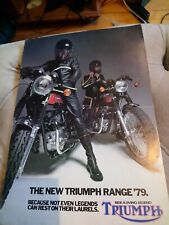 Triumph 1979 brochure for sale  NANTWICH