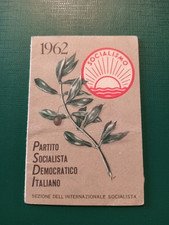 Tessera partito socialista usato  Zelo Buon Persico