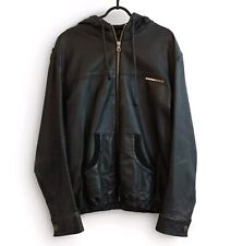 Superdry hooded leather for sale  STOKE-ON-TRENT
