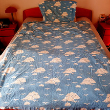 Bettwäsche blau weiß gebraucht kaufen  Augsburg