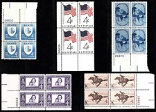 Usado, EUA 1960 CINCO BLOCOS DE PLACAS DE 4 SCOTT 1151-1155 MNH comprar usado Usado, EUA 1960 CINCO BLOCOS DE PLACAS DE 4 SCOTT 1151-1155 MNH comprar usado  Enviando para Brazil