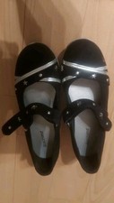 Ballerinas schwarz keilabsatz gebraucht kaufen  Idstein