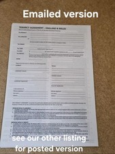 Unfurnished tenancy agreement for sale  DEESIDE
