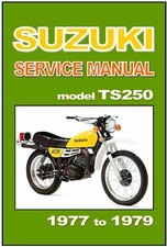 Manual de oficina SUZUKI TS250 1977 1978 e 1979 serviço de manutenção e reparo comprar usado  Enviando para Brazil