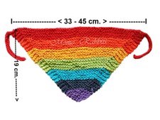 Dreieck haarband handgestrickt gebraucht kaufen  Illingen