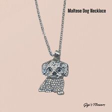Maltese dog pendant for sale  San Diego