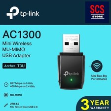 TP-Link AC1300 Mini Adaptador USB Sem Fio MU-MIMO 400 Mbps Black Archer T3U**CG comprar usado  Enviando para Brazil