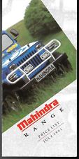 Mahindra price list for sale  UK