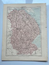 C1895 county map for sale  HORNCASTLE