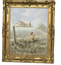 Linda pintura a óleo emoldurada vintage sobre tela assinada por artista DANTER?, usado comprar usado Linda pintura a óleo emoldurada vintage sobre tela assinada por artista DANTER?, usado comprar usado  Enviando para Brazil
