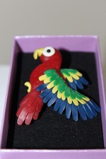 Macaw parrot brooch for sale  DISS