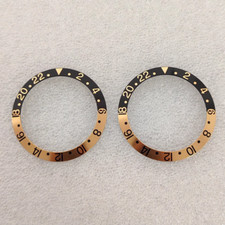 Usado, Ouro preto GMT 38mm*30.6mm moldura de relógio inserção moldura de alumínio anel para SUB GMT comprar usado  Enviando para Brazil
