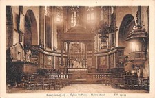 Cpa gourdon church d'occasion  Expédié en Belgium