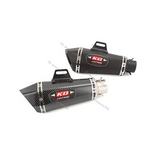 Silenciador de escape 51mm universal motocicleta 345mm tubo de aço inoxidável comprar usado  Enviando para Brazil