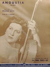 Spartiti - Angustia - Bolero di Orlando Brito - Para Violao da M. T. Luizi 1956 comprar usado  Enviando para Brazil