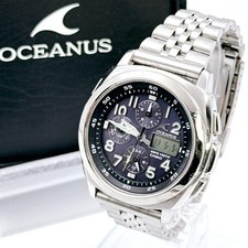 W zestawie zastępczy pasek OCEANUS Casio Oceanus Zegarek radiowy Z JAPONII, używany na sprzedaż  Wysyłka do Poland