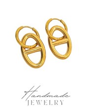 Boucles oreilles chaîne d'occasion  Paris I