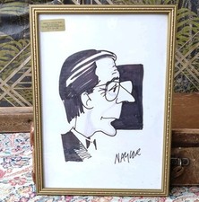 Vintage caricature drawing for sale  EVESHAM