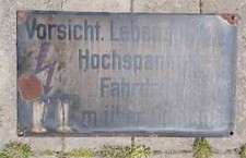 Unrestauriertes emaille schild gebraucht kaufen  Plauen