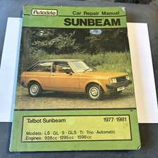 Autodata talbot sunbeam for sale  HIGHBRIDGE