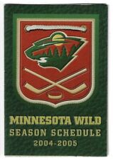 Programação de hóquei MUITO RARA 2004-05 Minnesota Wild NHL!!! Nextel (STRIKE SEASON) comprar usado  Enviando para Brazil