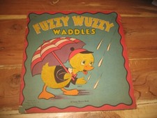 VINTAGE CHILREN'S BOOK, "FUZZY WUZZY WADDLES"  SOFT COVER BOOK 1945 comprar usado  Enviando para Brazil