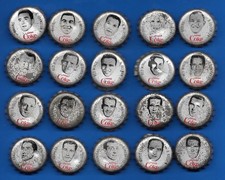 Tapas de botellas de Coca-Cola 1964-65 Coca-Cola hockey bebida inglesa francés Buvez ver lista segunda mano  Embacar hacia Mexico