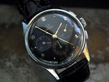 Deslumbrante relógio vintage masculino cronógrafo Omega aço 1951 comprar usado  Enviando para Brazil