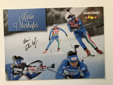 Biathlon autogrammkarte karin gebraucht kaufen  Wolfsburg