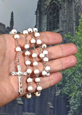 Vintage rosary wooden for sale  ROCHDALE
