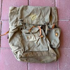 Usado, Mochila Bolso Vintage Oficial Camper Trail Senderismo Correa de Cuero Olive Boy Scouts segunda mano  Embacar hacia Argentina