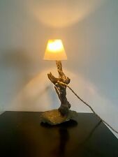 Lampada legno artigianale usato  Milano