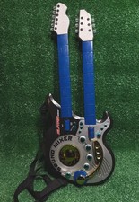 Mixer de som vintage pescoço duplo guitarra brinquedo luzes som bateria raro TESTADO E FUNCIONA comprar usado  Enviando para Brazil