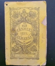 Old 1878 Farmers Almanac** Excellent Reading , usado comprar usado  Enviando para Brazil