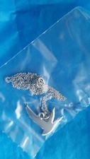 NOVO Colar Pingente Emblema Cromado Coleção Ganso Cinza Joias Colecionáveis , usado comprar usado  Enviando para Brazil