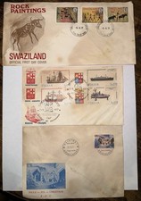 1977 International FDC-Finlândia-Itália-Suazilândia com perfis filatélicos -Fleetwood comprar usado  Enviando para Brazil
