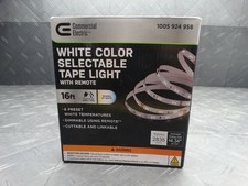 Eléctrico comercial 16 ft. Kit de luces LED de cinta blanca sintonizables - Luz debajo del gabinete segunda mano  Embacar hacia Mexico