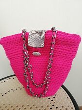 Borsa fucsia fettuccia usato  Monte di Procida