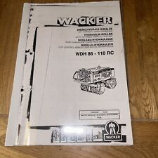Wacker wdh 110 for sale  RHYL