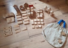 Holzbausteine natur buche gebraucht kaufen  Flammersfeld