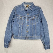 Jaqueta jeans caminhoneiro vintage Lee Riders 153438 feita nos EUA peito 38 favo de mel, usado comprar usado  Enviando para Brazil